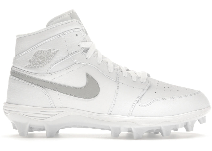 Crampons Jordan 1 Mid TD Blanc Gris Brume