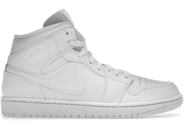 Jordan 1 Mid Triple White