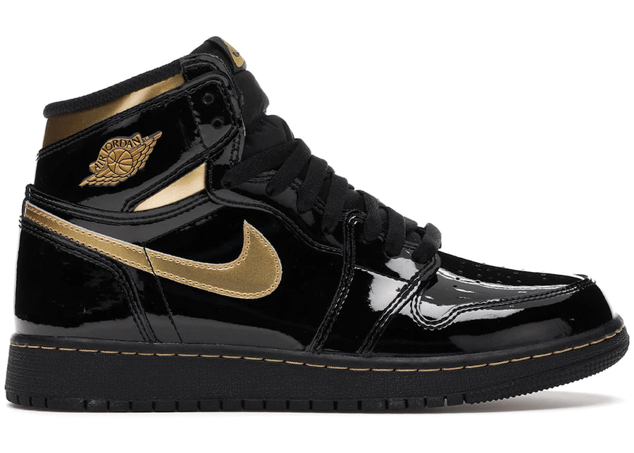 Jordan 1 Retro High Noir Or Métallisé (2020) (GS)