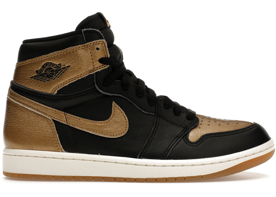 Jordan 1 Retro High OG Noir Or Métallisé