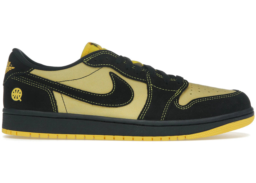 Jordan 1 Retro Low OG Quai 54 Noir Tour Jaune Rouge