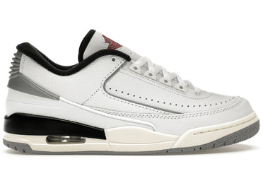 Jordan 2/3 White Black Metallic Silver