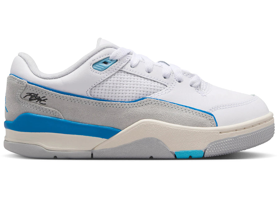 Jordan Flight Court Blanc Photo Bleu (GS)