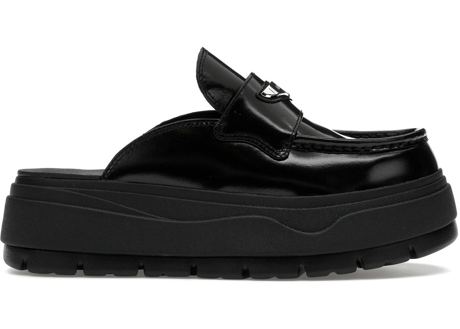 Mule Jordan Noir Argent Métallisé (Femme)