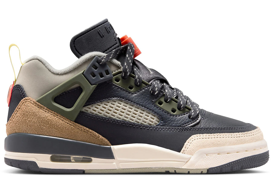 Jordan Spizike Low Anthracite Mango Cargo Khaki (GS)
