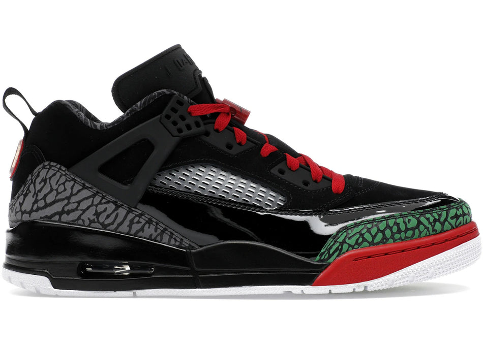 Jordan Spizike Low Black Classic Green White Varsity Red