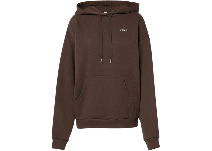 Alo Yoga Accolade Cotton-Blend Hoodie Espresso