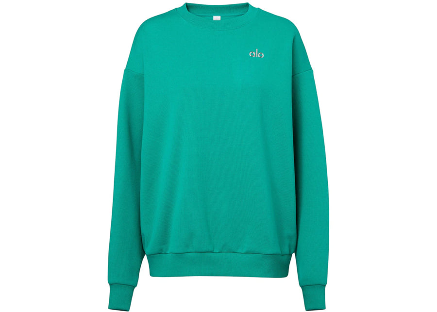 Alo Yoga Women's Accolade French Terry Sweatshirt Spruce Green