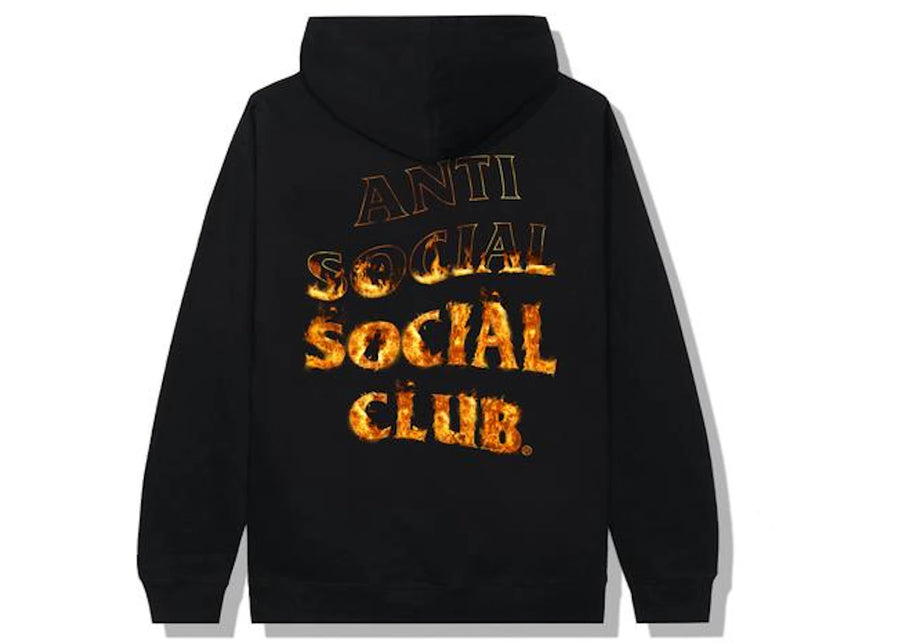 Anti Social Social Club Un Feu Intérieur Sweat à capuche noir