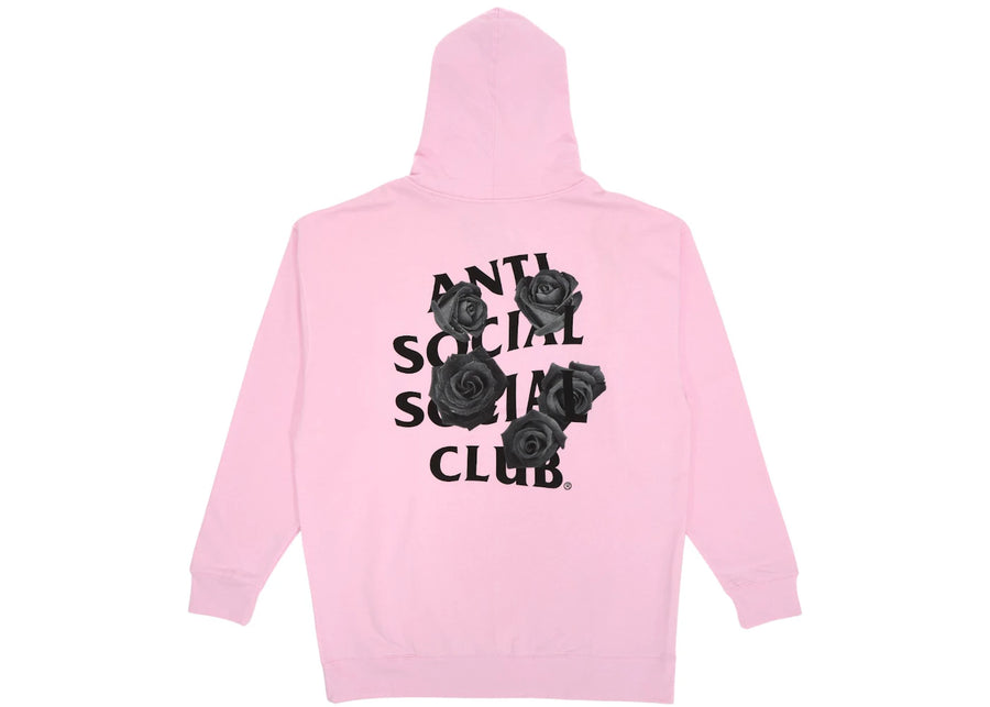 Anti Social Social Club Sweat à capuche rose avec émoji chauve-souris
