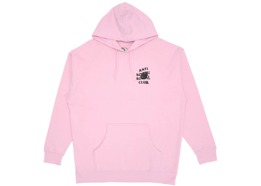 Anti Social Social Club Sweat à capuche rose avec émoji chauve-souris