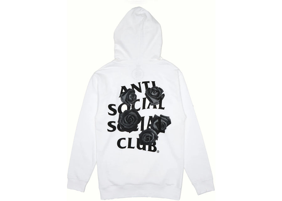 Anti Social Social Club Sweat à capuche blanc avec émoji chauve-souris
