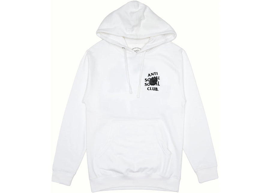 Anti Social Social Club Sweat à capuche blanc avec émoji chauve-souris