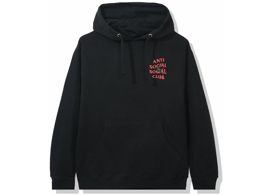 Sweat à capuche noir amer du club social antisocial