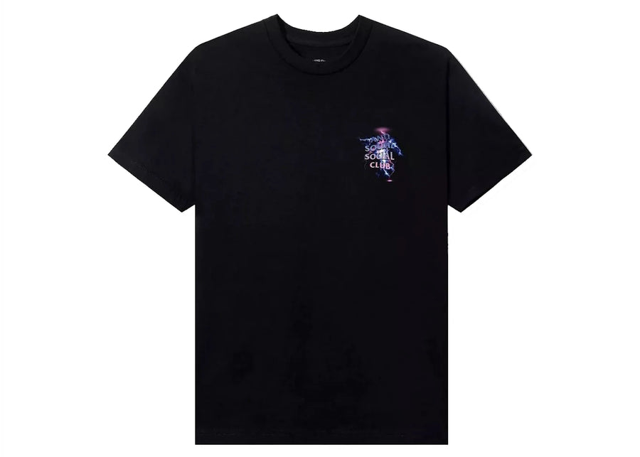 T-shirt noir Anti Social Social Club Bolt From The Blue
