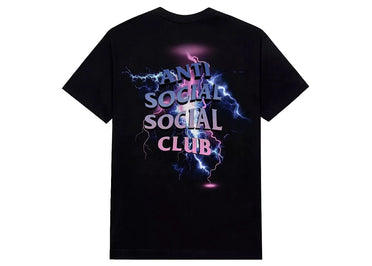 T-shirt noir Anti Social Social Club Bolt From The Blue