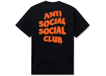 Anti Social Social Club Burn It Down Tee Black/Orange