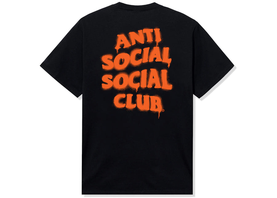 T-shirt noir/orange Anti Social Social Club Burn It Down