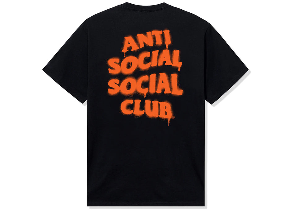 Anti Social Social Club Burn It Down Tee Black/Orange