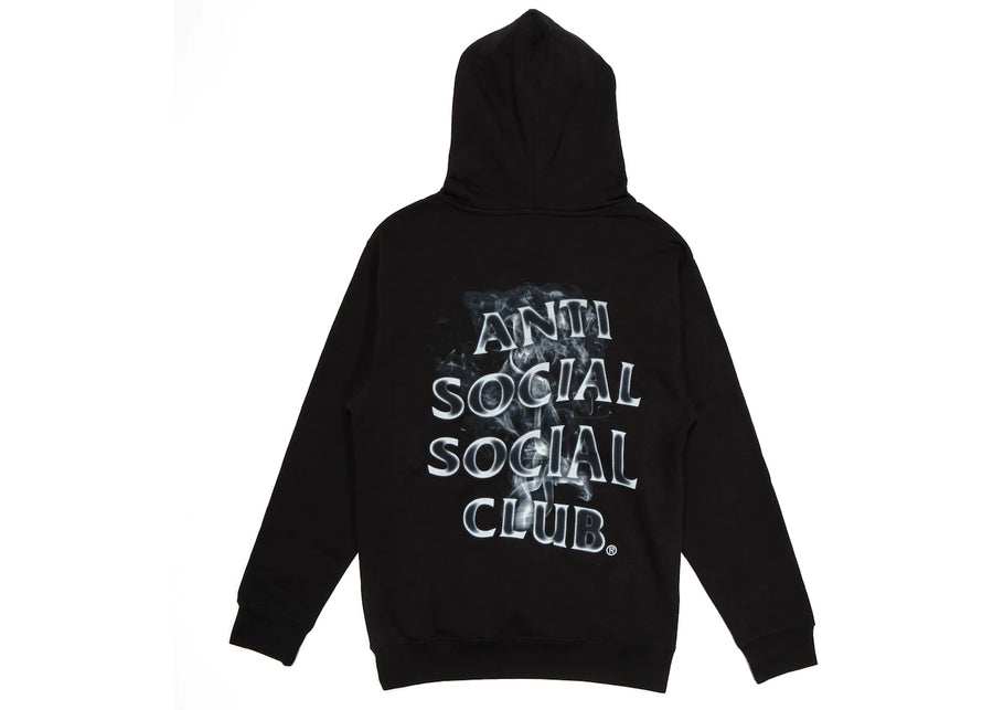 Sweat à capuche noir Anti Social Social Club Burnout