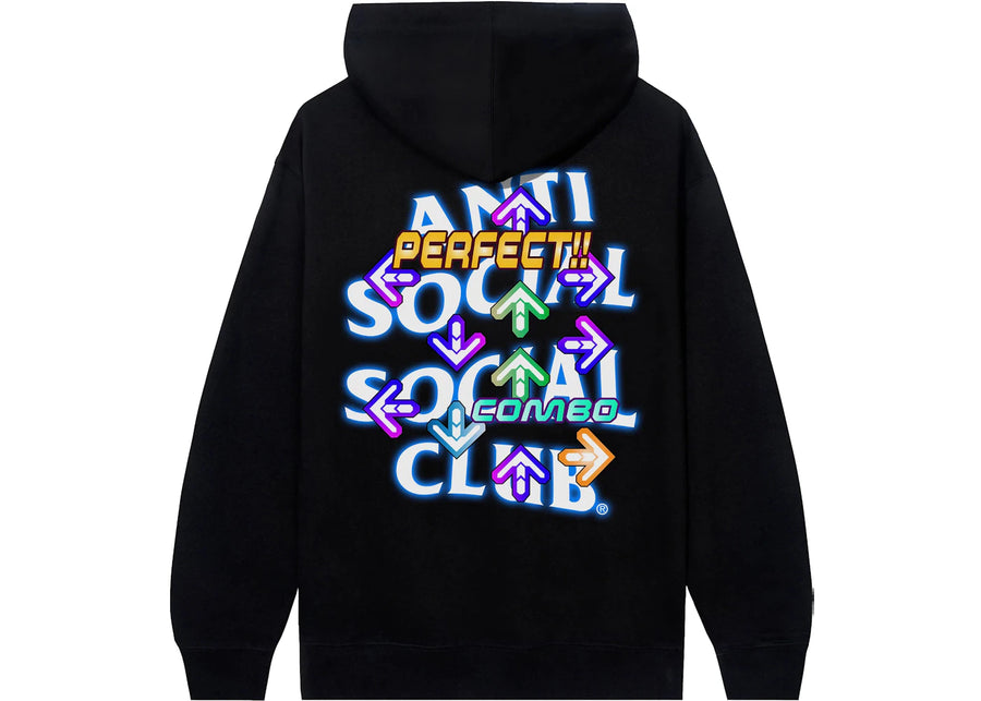 Sweat à capuche noir papillon Anti Social Social Club