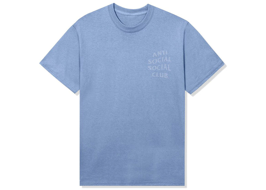 Club social antisocial annulé à nouveau T-shirt bleu ton sur ton