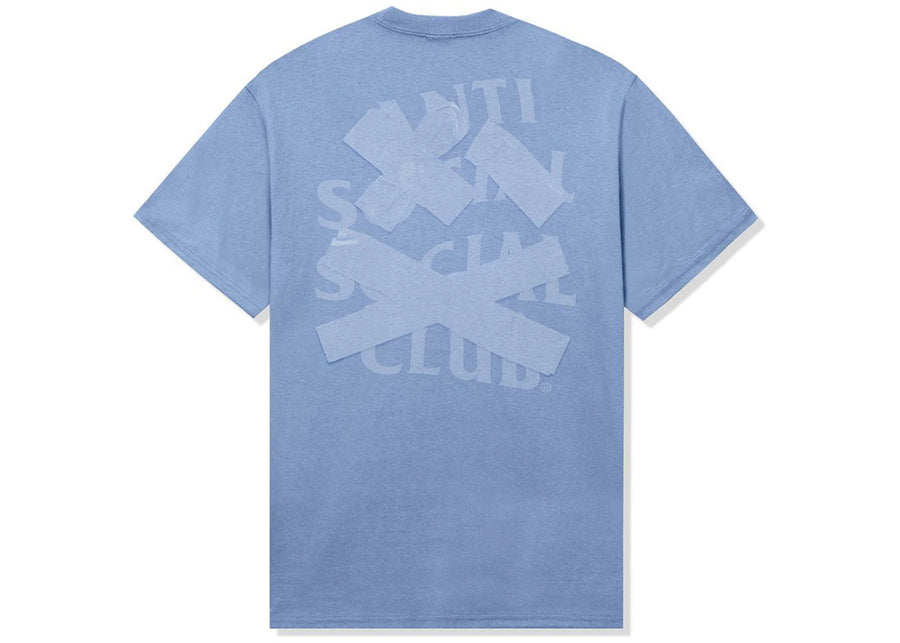 Club social antisocial annulé à nouveau T-shirt bleu ton sur ton