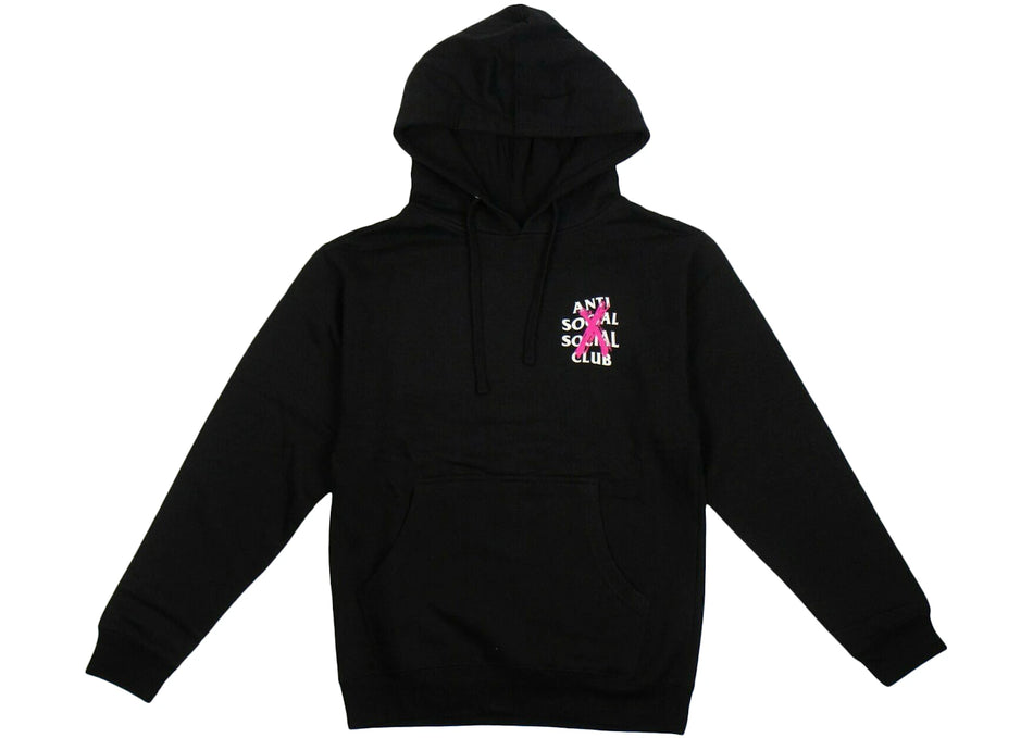 Anti Social Social Club Cancelled Hoodie Black (Pink X)