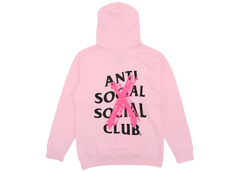 Anti Social Social Club Cancelled Hoodie Pink