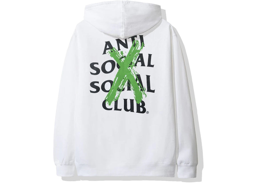 Sweat à capuche Anti Social Social Club Canceled Remix (AH19) Blanc