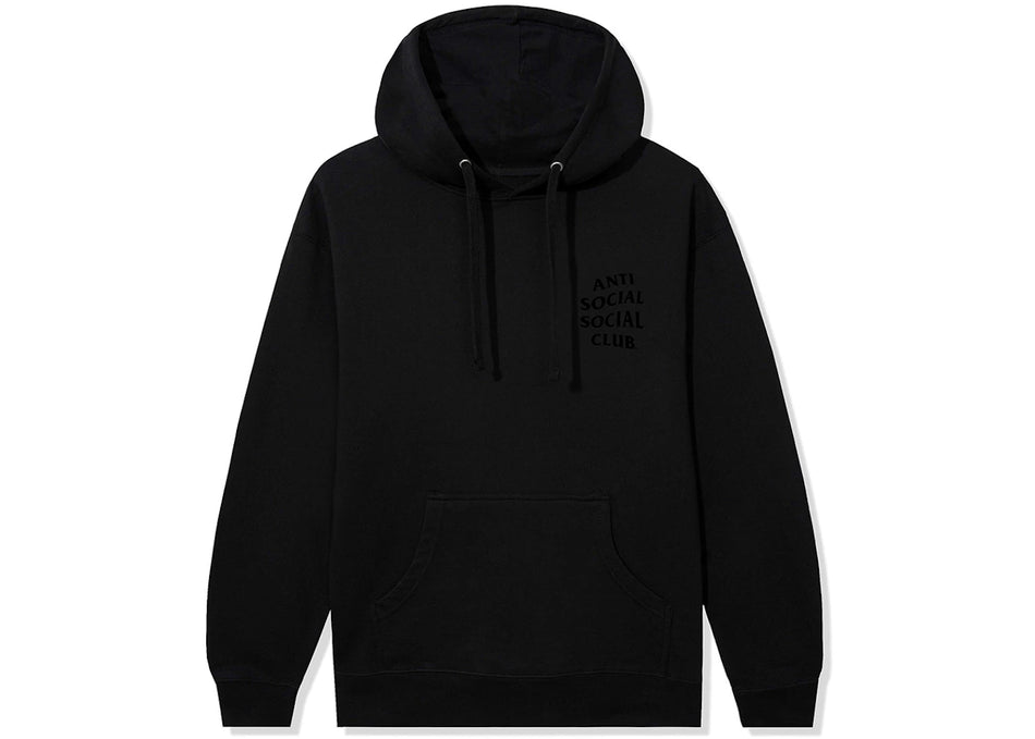 Anti Social Social Club Cancelled Tonal Hoodie Black