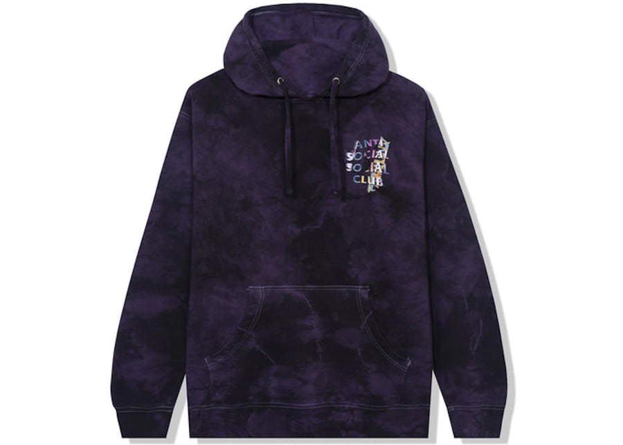Sweat à capuche dissociatif Anti Social Social Club Noir/Violet Tie Dye