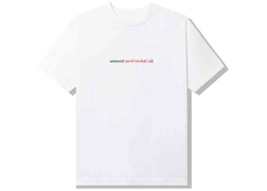 T-shirt blanc Anti Social Social Club Enregistred