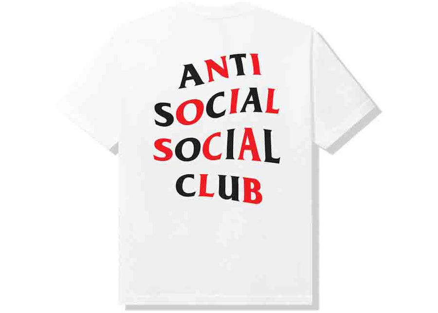 T-shirt blanc Anti Social Social Club Enregistred