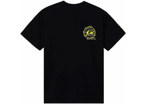 Anti Social Social Club Fragment Bolt Tee Black/Yellow