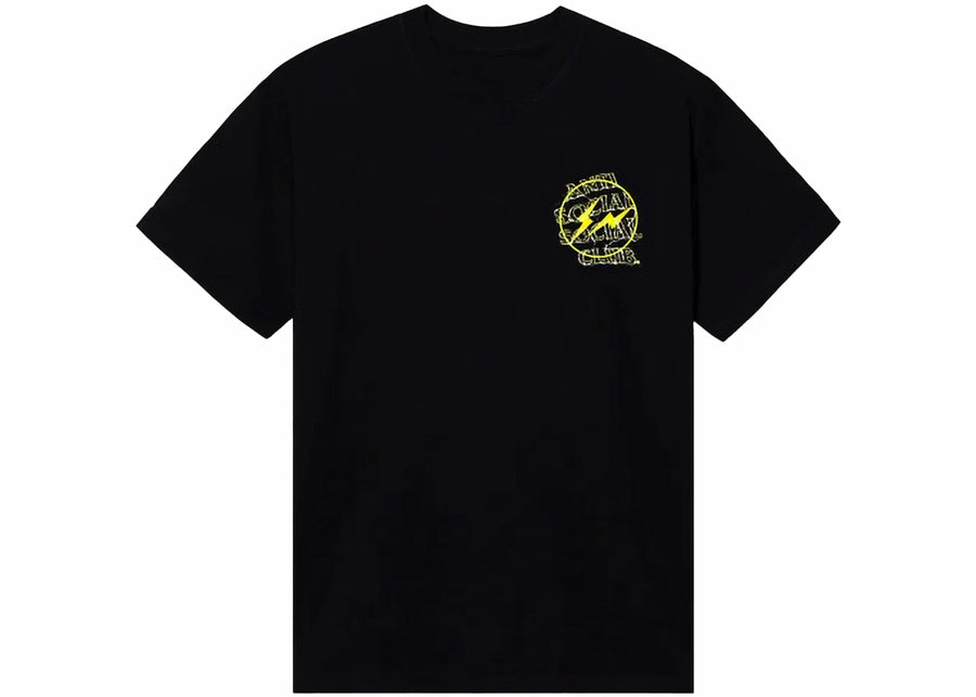 T-shirt Anti Social Social Club Fragment Bolt Noir/Jaune