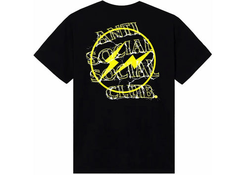 Anti Social Social Club Fragment Bolt Tee Black/Yellow