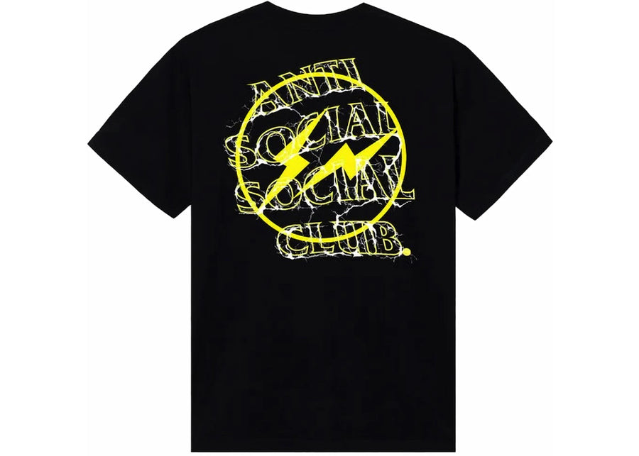 T-shirt Anti Social Social Club Fragment Bolt Noir/Jaune