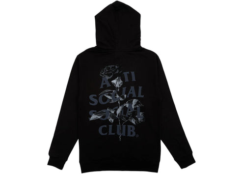 Anti Social Social Club Hell O Rose Hoodie Black