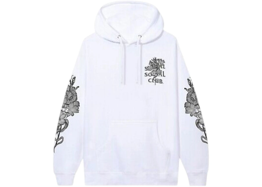 Sweat à capuche réfléchissant blanc 3M Anti Social Social Club Hokkaido
