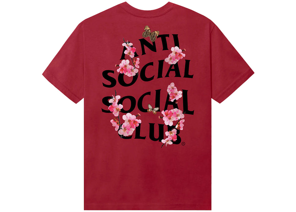 Anti Social Social Club Kkotch Tee Maroon