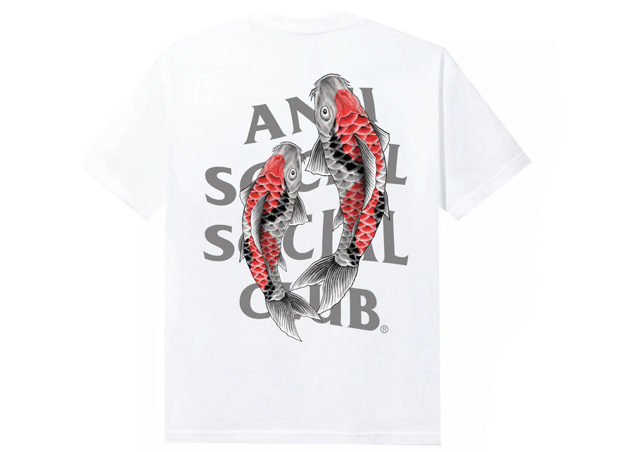 T-shirt réfléchissant blanc Anti Social Social Club Koi Garden 3M