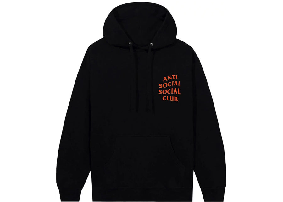 Sweat à capuche noir/orange Anti Social Social Club Mind Games