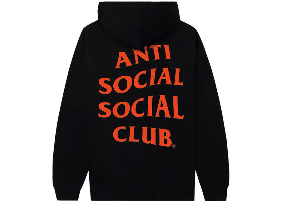 Sweat à capuche noir/orange Anti Social Social Club Mind Games