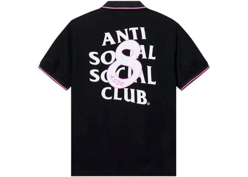 Anti Social Social Club Monegasque Polo T-shirt Black