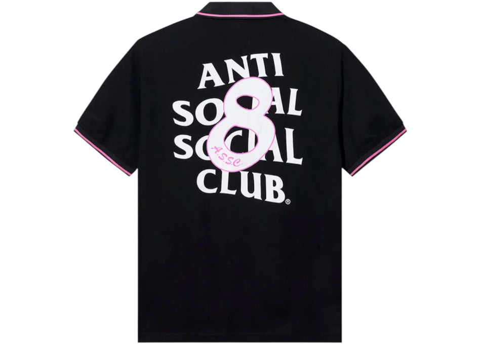 Anti Social Social Club Monegasque Polo T-shirt Black