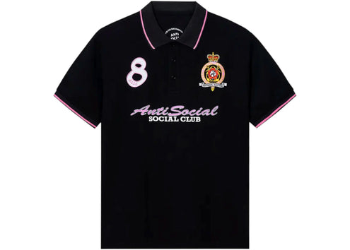 Anti Social Social Club Monegasque Polo T-shirt Black