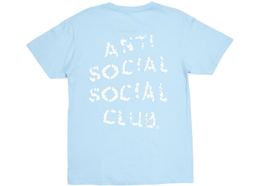 T-shirt bleu « Anti Social Social Club Partiellement Nuageux »