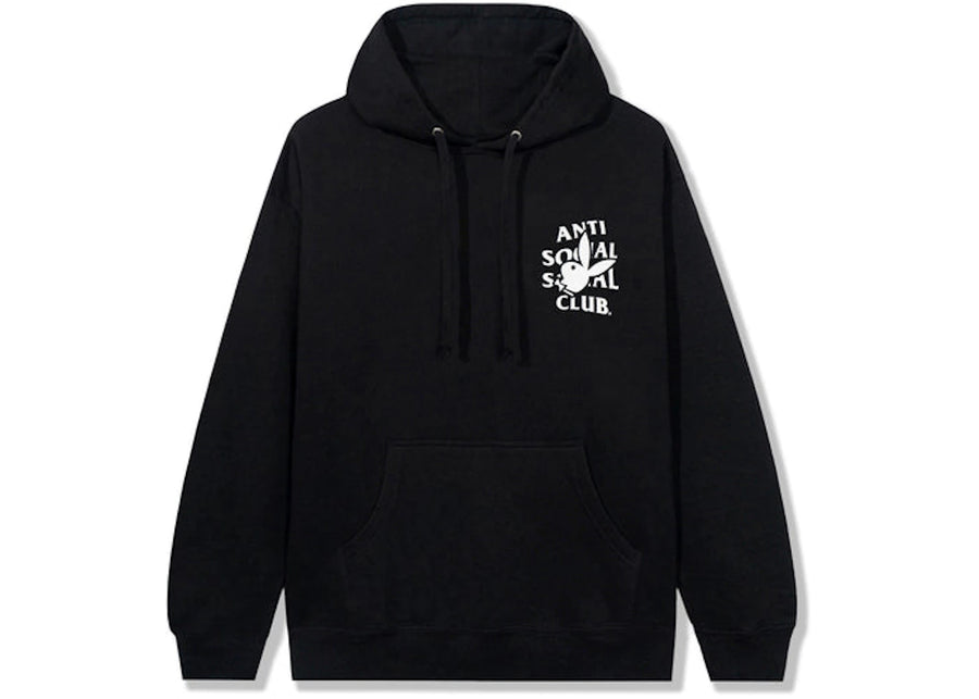 Sweat à capuche noir avec logo Playboy Bunny du club social antisocial