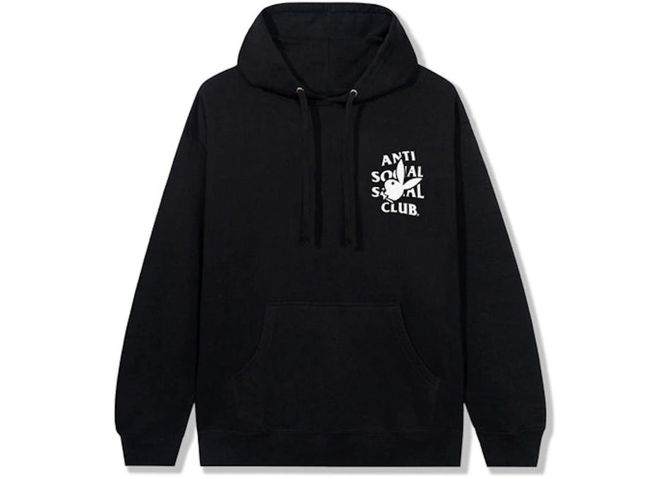 Anti Social Social Club Playboy Bunny Logo Hoodie Black